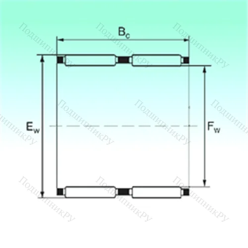 Подшипник игольчатый радиальный K 24x30x31 - ZW