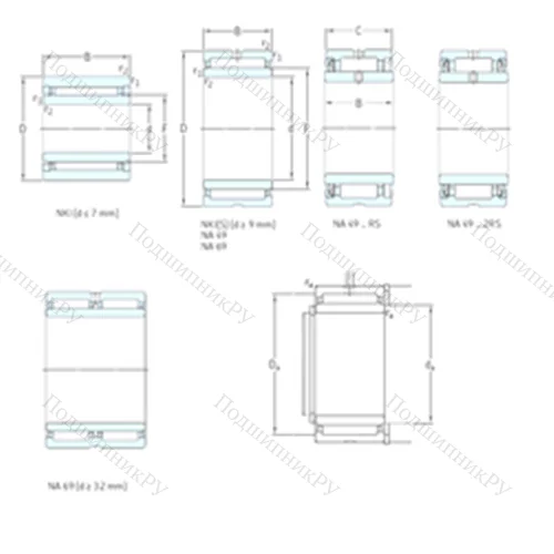 Подшипник игольчатый радиальный NKI 7/16TN