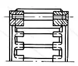 Модификация подшипника 864915 размер 74x106x57,9