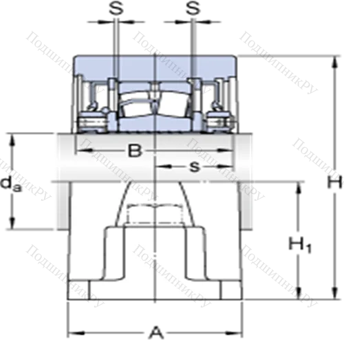 Стационарные роликоподшипниковые узлы ( ConCentra, для дюймовых валов) SYR 2 7/16 N