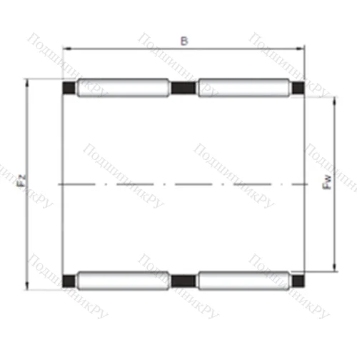 Подшипник игольчатый радиальный KK 62x70x40 от производителя  CX