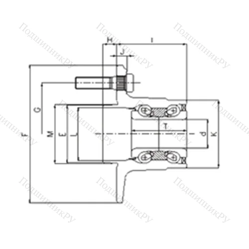 Подшипник шариковый радиально-упорный IJ 112033 от производителя  ILJIN Подшипник шариковый радиально-упорный IJ 112033 от производителя  ILJIN