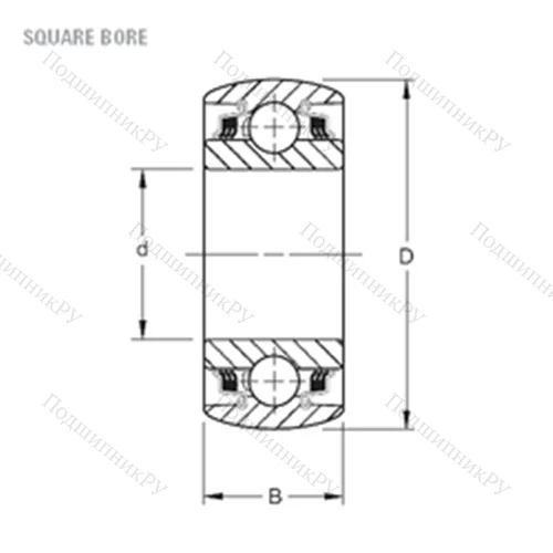 Подшипник шариковый радиальный W 210PPB 4