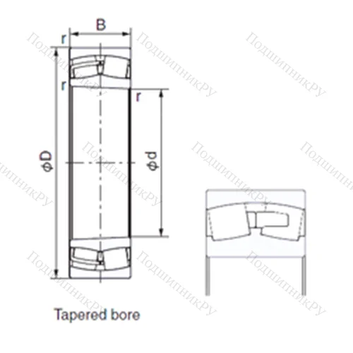 Подшипник роликовый радиальный 230/630EK