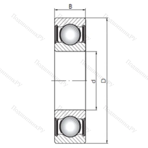 Подшипник шариковый радиальный 63318-2RS от производителя  CX