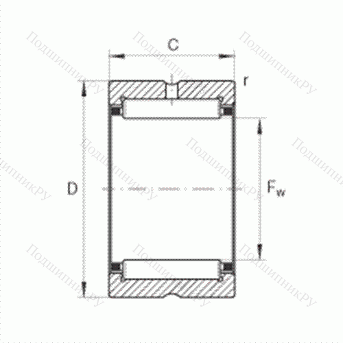 Подшипник роликовый игольчатый NK 17/20