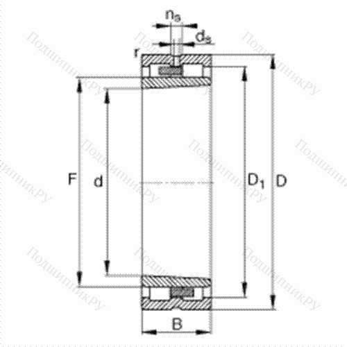 Подшипник роликовый радиальный NNU 4976-S-K-M-SP от производителя  FAG Подшипник роликовый радиальный NNU 4976-S-K-M-SP от производителя  FAG